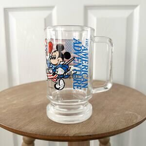 Disney Parks World Showcase Epcot Center American Adventure Mickey Clear Glass